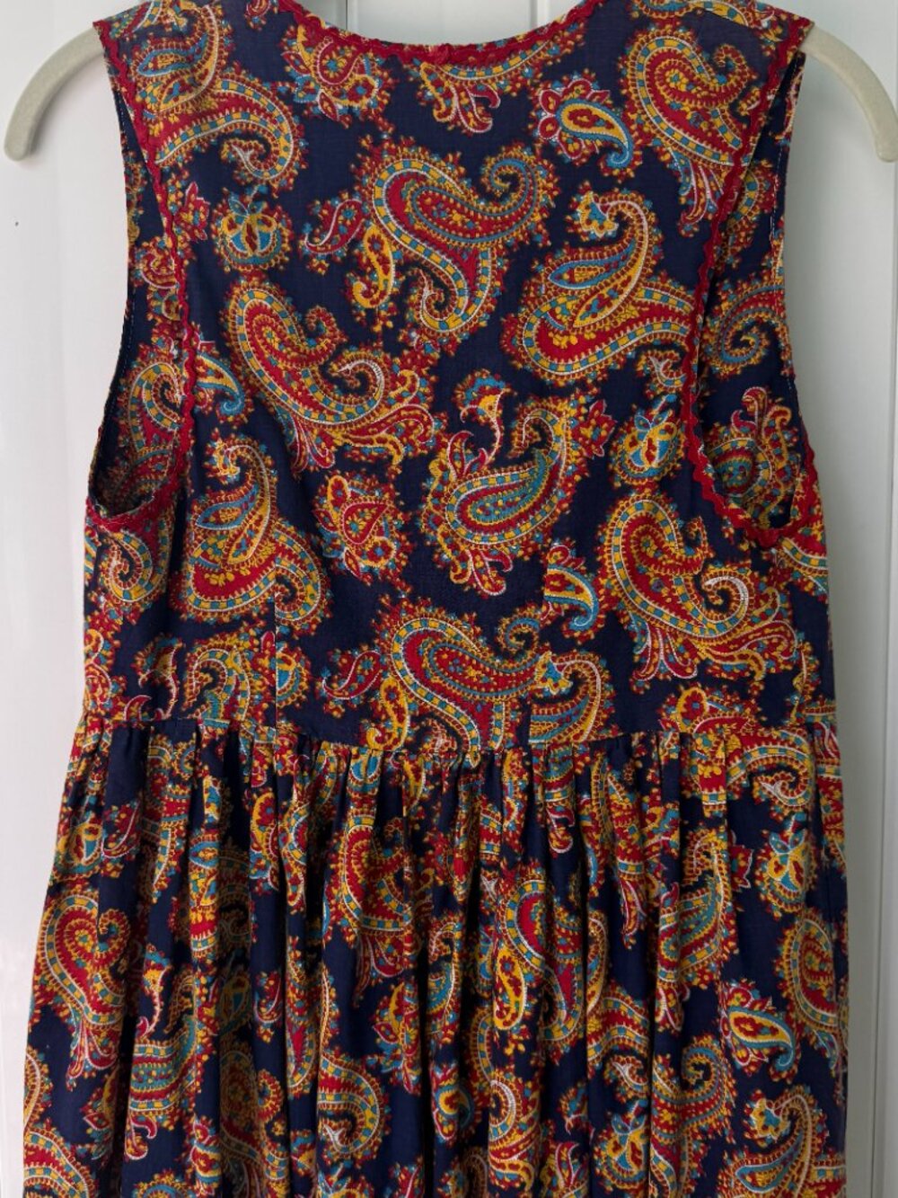 Handmade Paisley Maxi Dress Rickrack Prairie - Picture 7 of 11